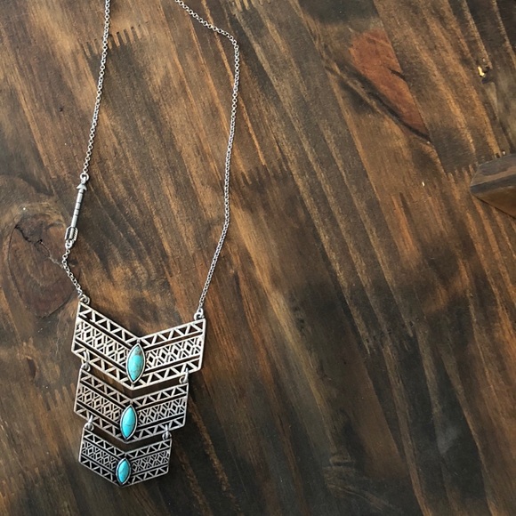 Lucky Brand Jewelry - Lucky Brand Silver & Turquoise Necklace